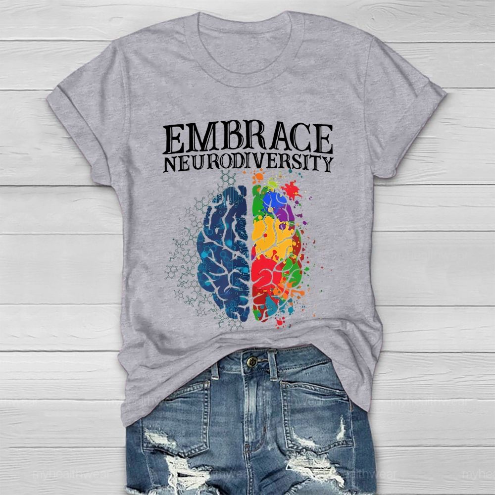 Embrace Neurodiversity Brain Healthwear T-shirt
