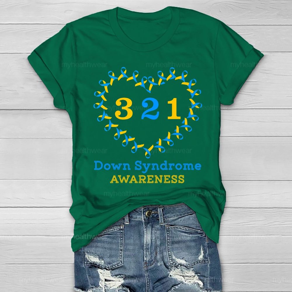 321 World Down Syndrome Day Healthwear T-shirt