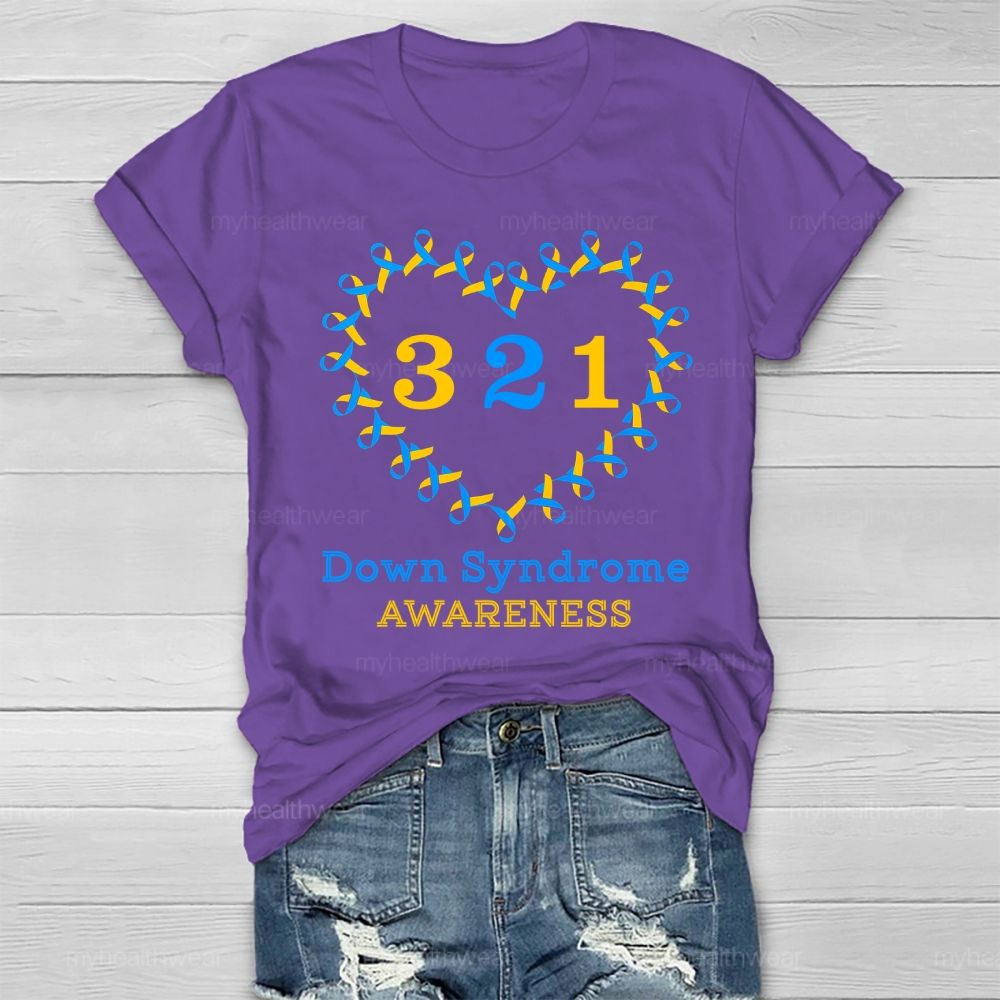 321 World Down Syndrome Day Healthwear T-shirt