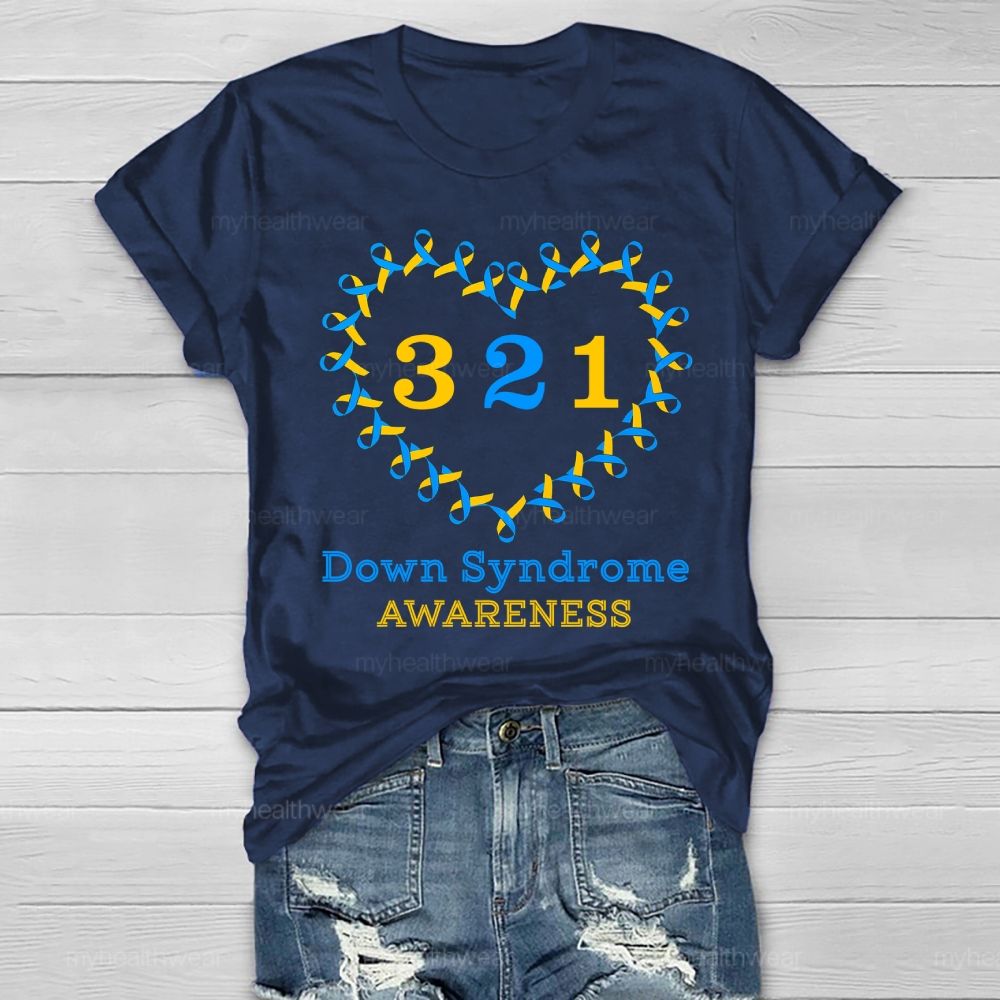 321 World Down Syndrome Day Healthwear T-shirt