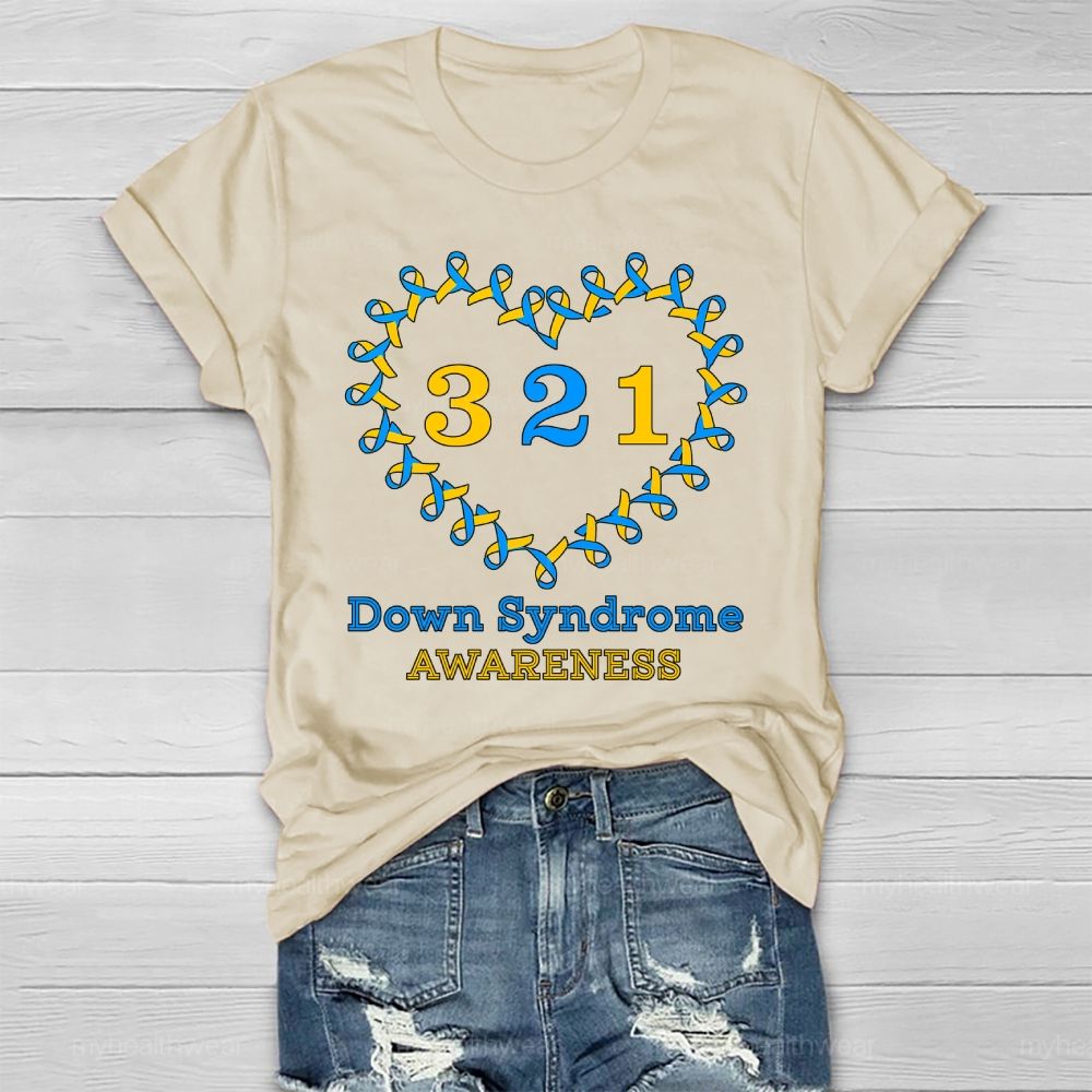 321 World Down Syndrome Day Healthwear T-shirt