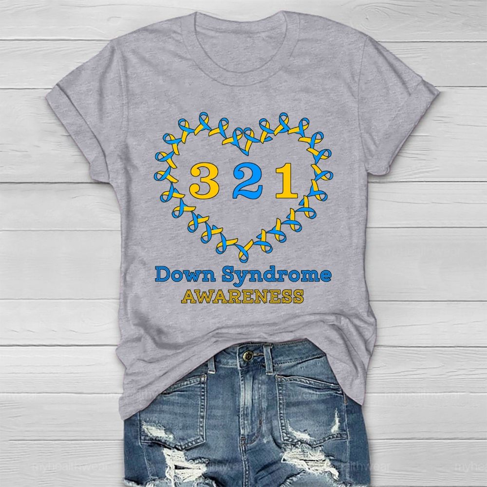 321 World Down Syndrome Day Healthwear T-shirt