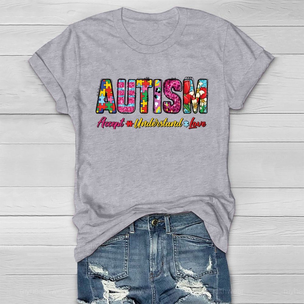 Autism Awareness Accept Understand Love Healthwear T-shirt
