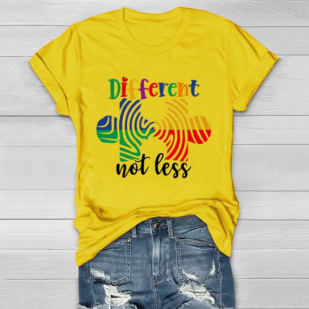Different Not Less Puzzle Healthwear T-shirt