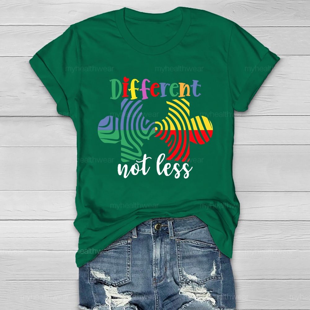 Different Not Less Puzzle Healthwear T-shirt