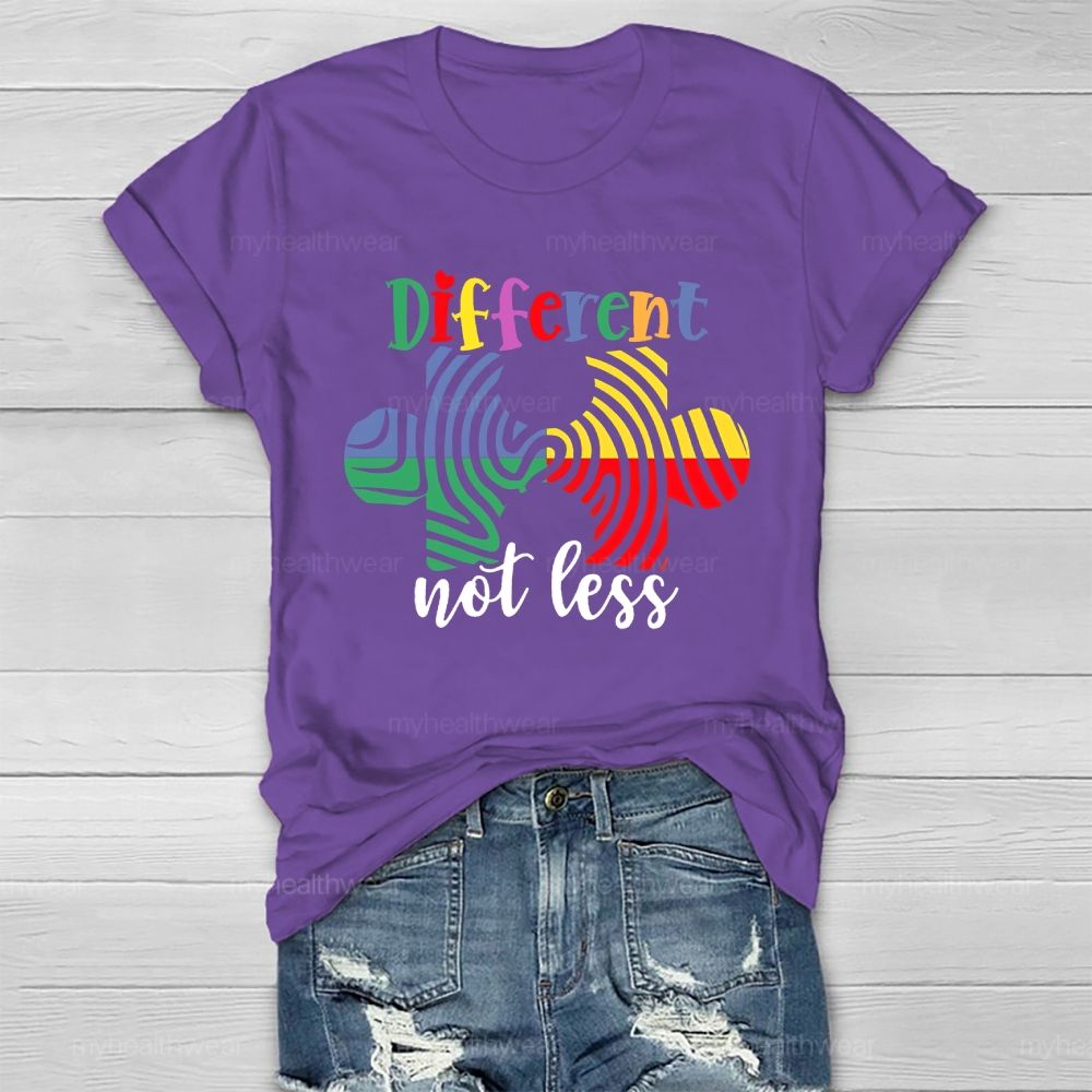 Different Not Less Puzzle Healthwear T-shirt