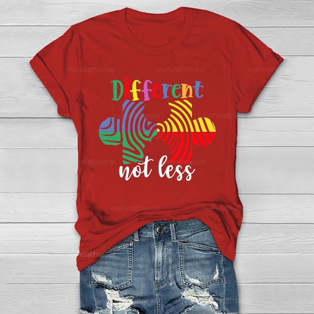 Different Not Less Puzzle Healthwear T-shirt