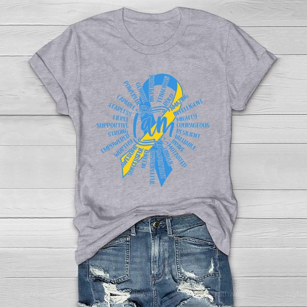 I Am Bold Powerful Down Syndrome Awareness Healthwear T-shirt