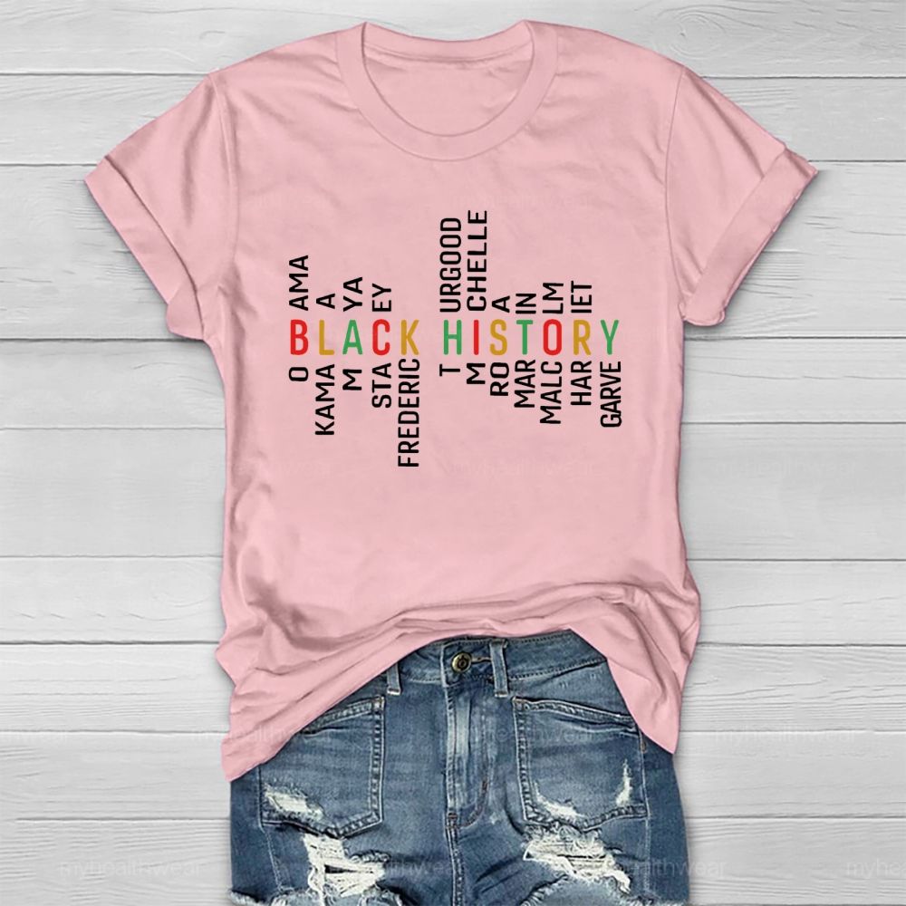 Black History Obama Kamala Maya Stacey Frederick Healthwear T-shirt