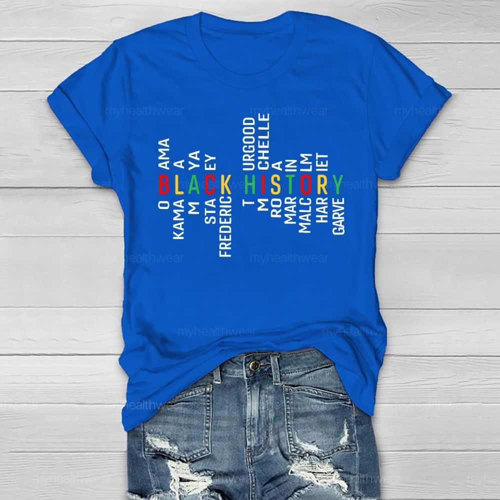 Black History Obama Kamala Maya Stacey Frederick Healthwear T-shirt