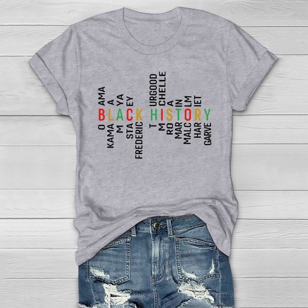 Black History Obama Kamala Maya Stacey Frederick Healthwear T-shirt