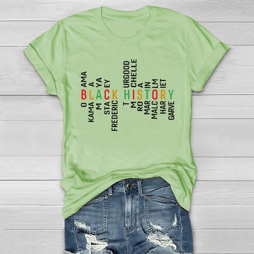 Black History Obama Kamala Maya Stacey Frederick Healthwear T-shirt