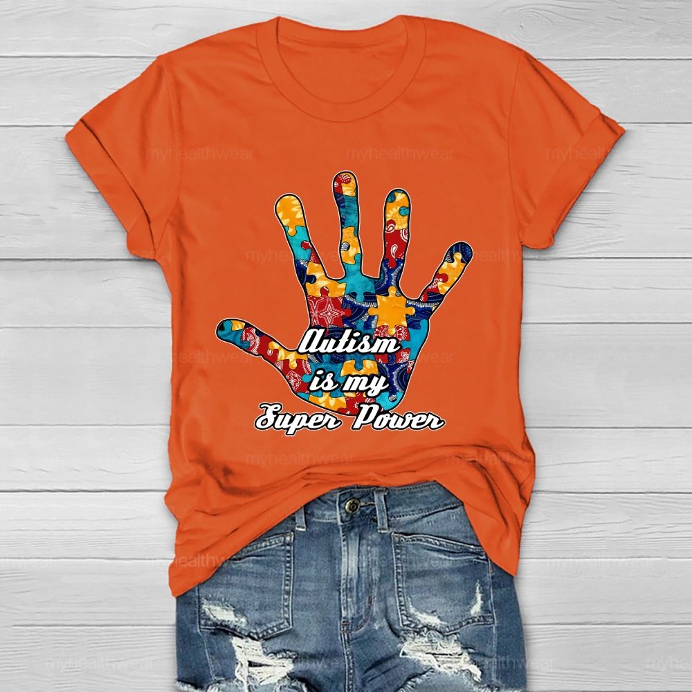 Autism Is My Super Power Healthwear T-shirt