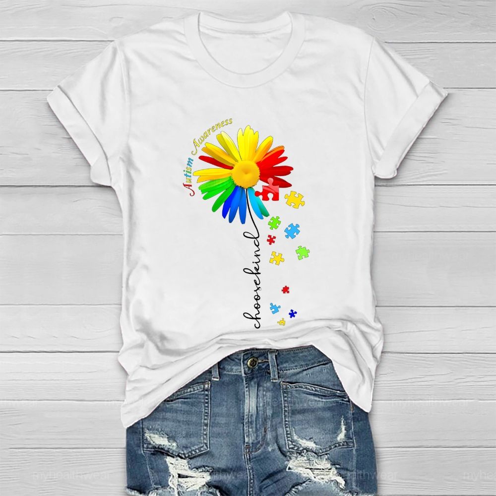 Autism Awareness Choose Kind Healthwear T-shirt