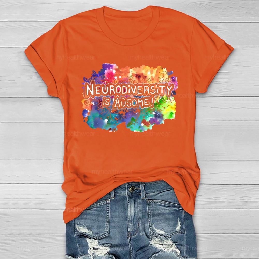 Neurodiversity Is Ausome Healthwear T-shirt