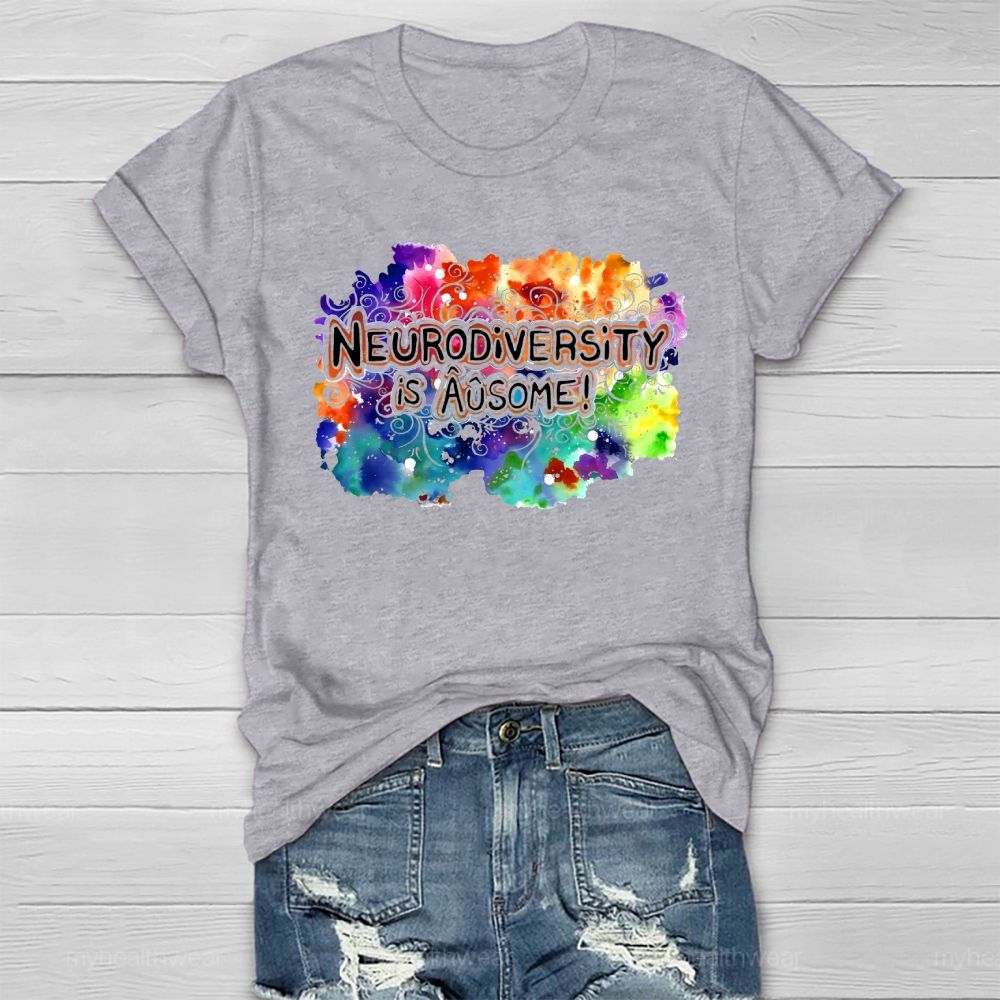 Neurodiversity Is Ausome Healthwear T-shirt