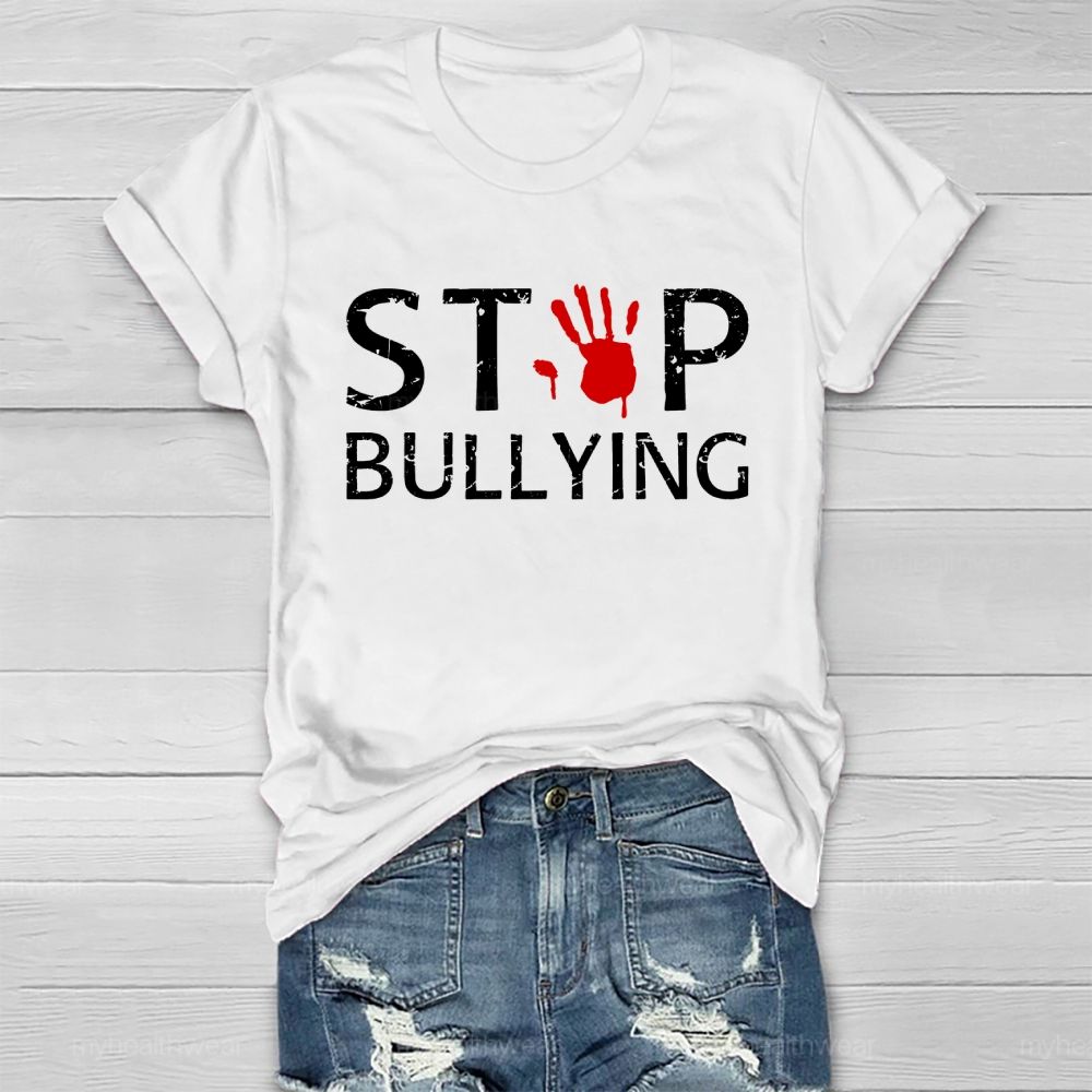Stop Bullying Handprint Healthwear T-shirt