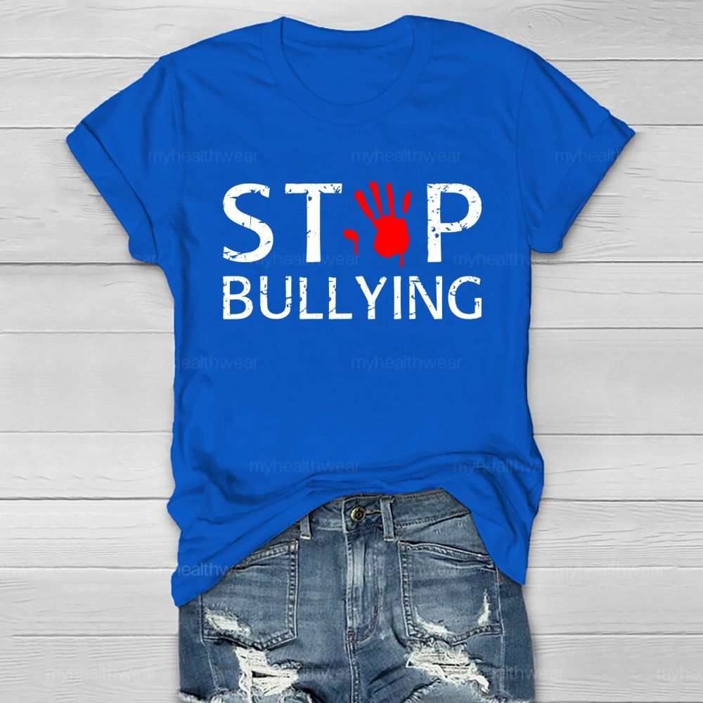 Stop Bullying Handprint Healthwear T-shirt