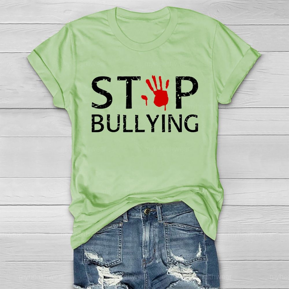 Stop Bullying Handprint Healthwear T-shirt