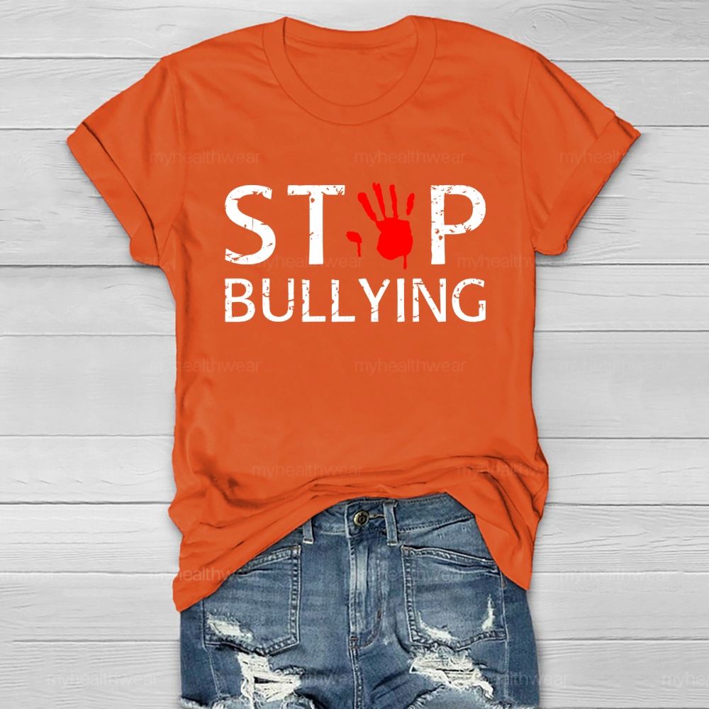 Stop Bullying Handprint Healthwear T-shirt