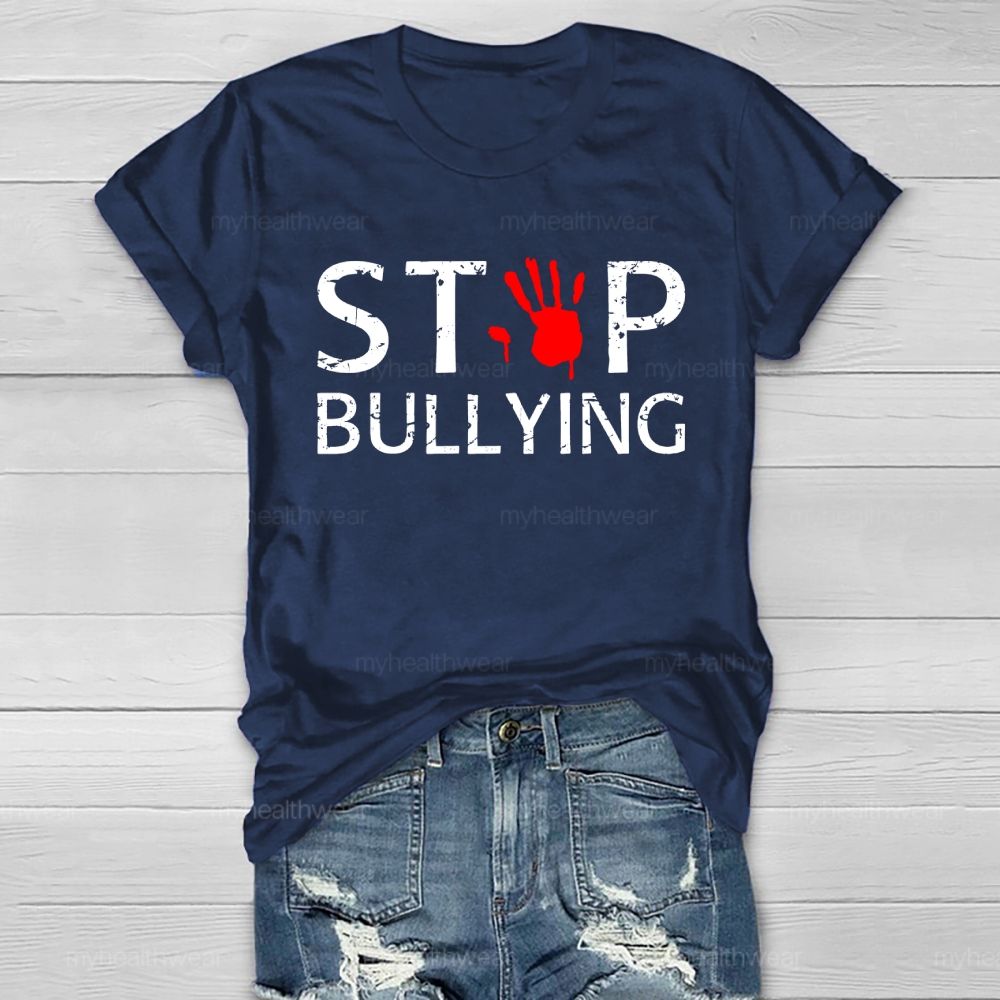 Stop Bullying Handprint Healthwear T-shirt