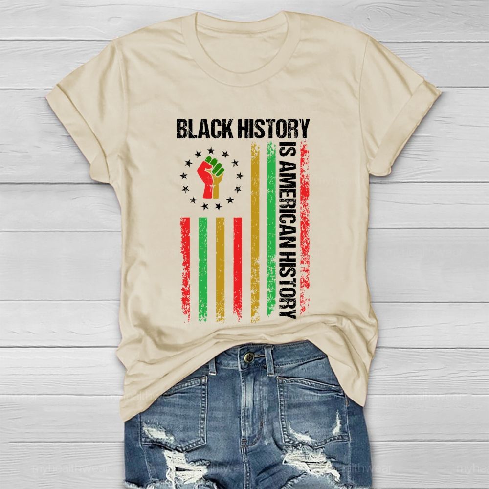Black History Is American History Healthwear T-shirt