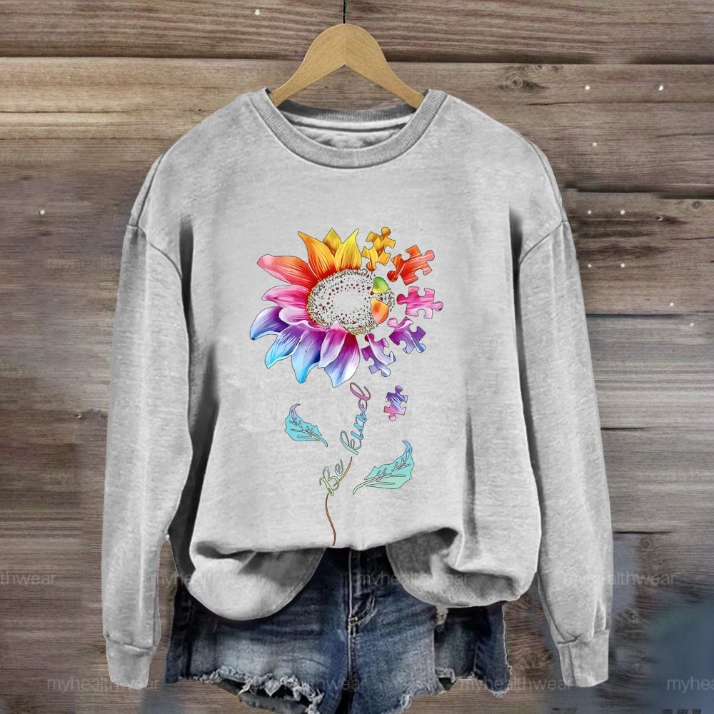 Be Kind Sunflower Puzzle Sweatshirt