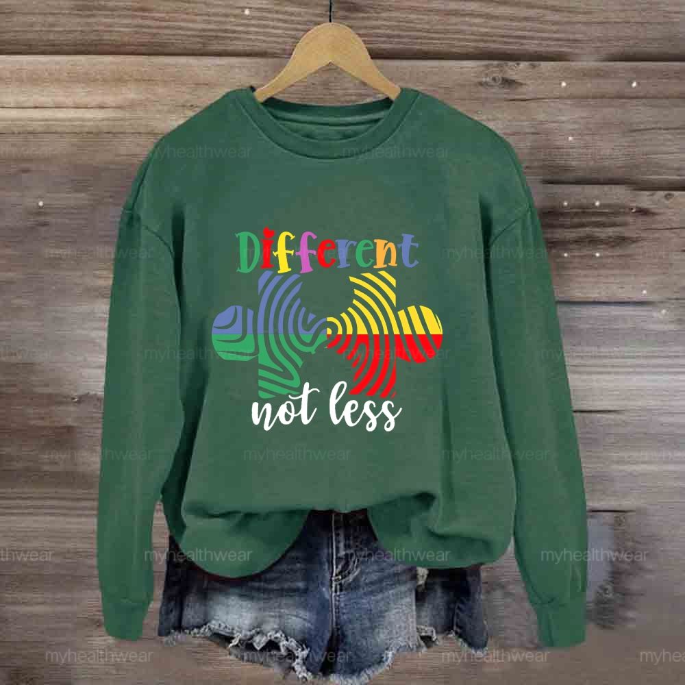 Different Not Less Puzzle Sweatshirt