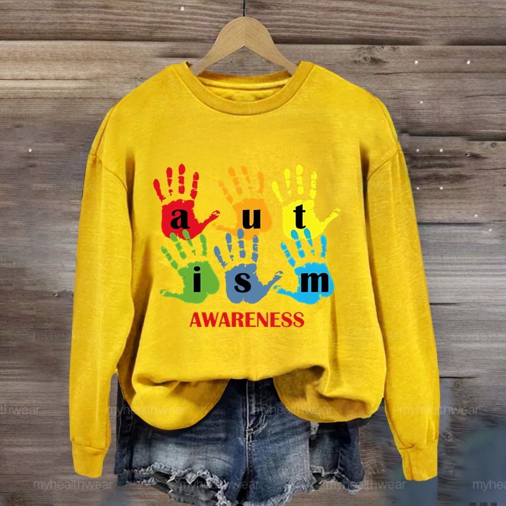 Autism Awareness Handprint Sweatshirt