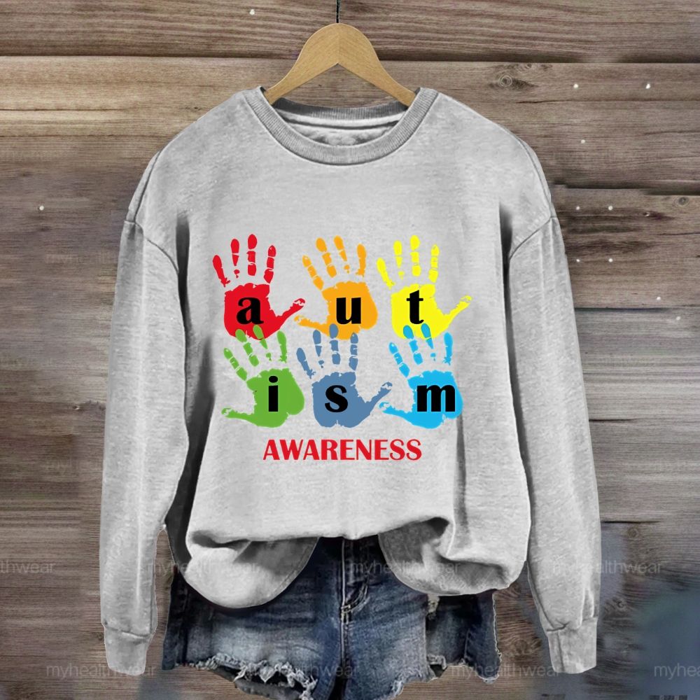 Autism Awareness Handprint Sweatshirt