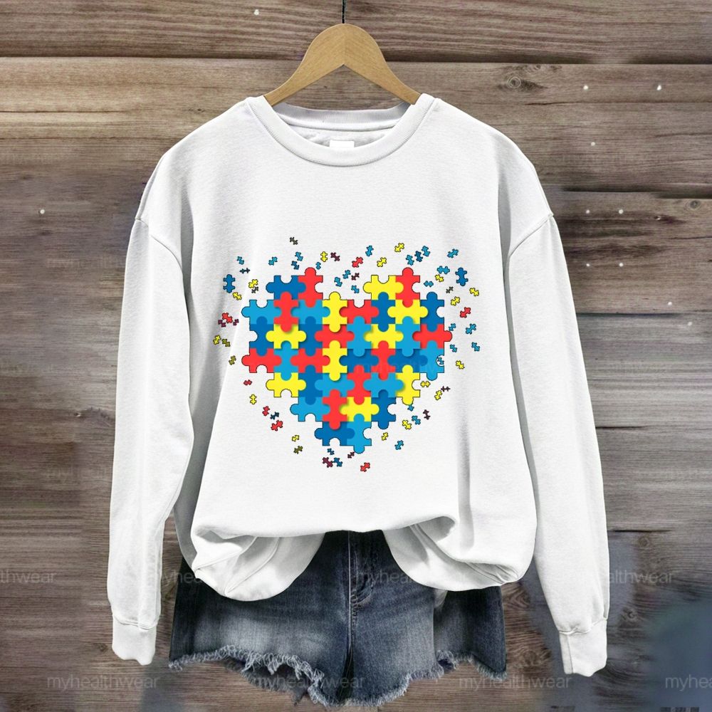 Puzzle Heart Autism Sweatshirt