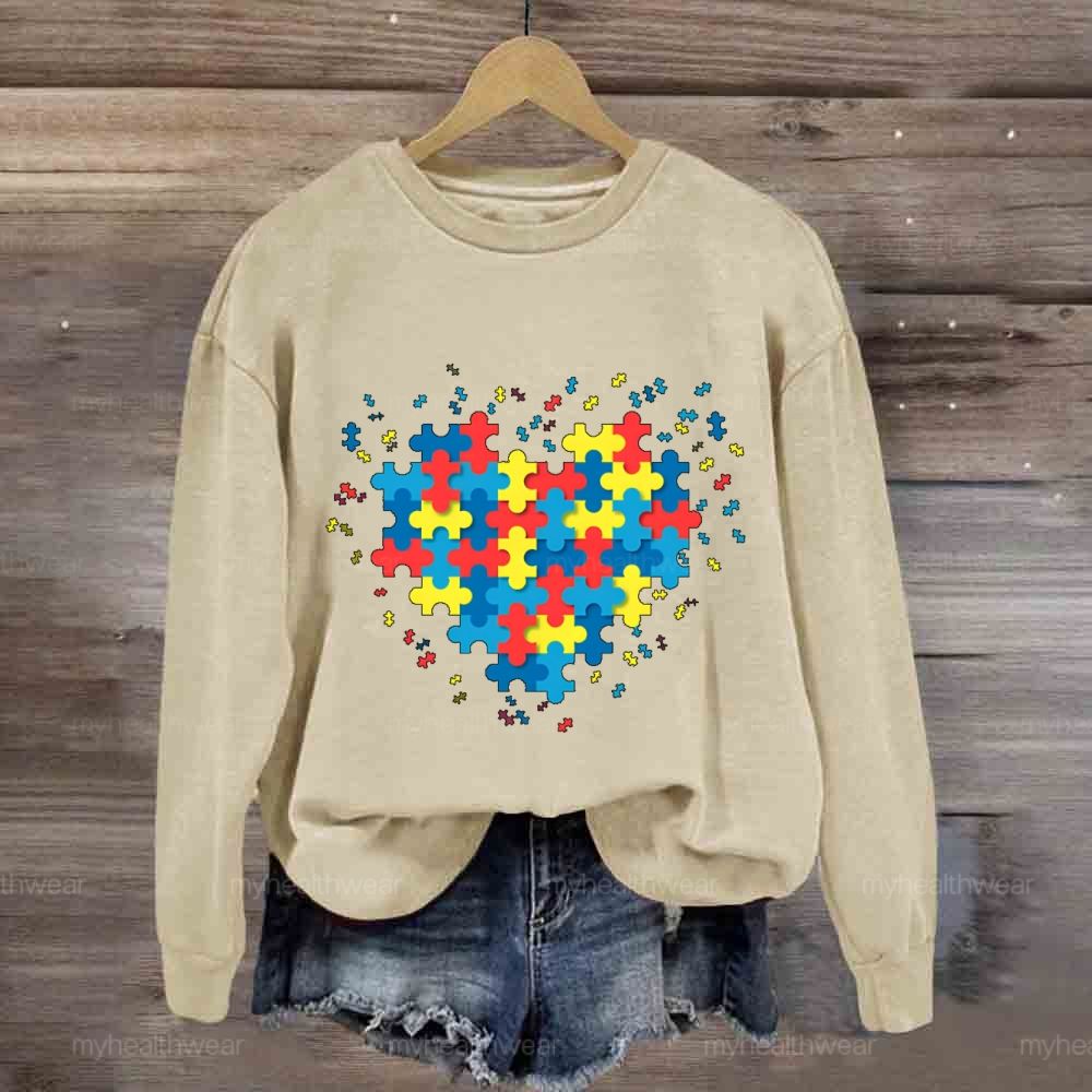 Puzzle Heart Autism Sweatshirt