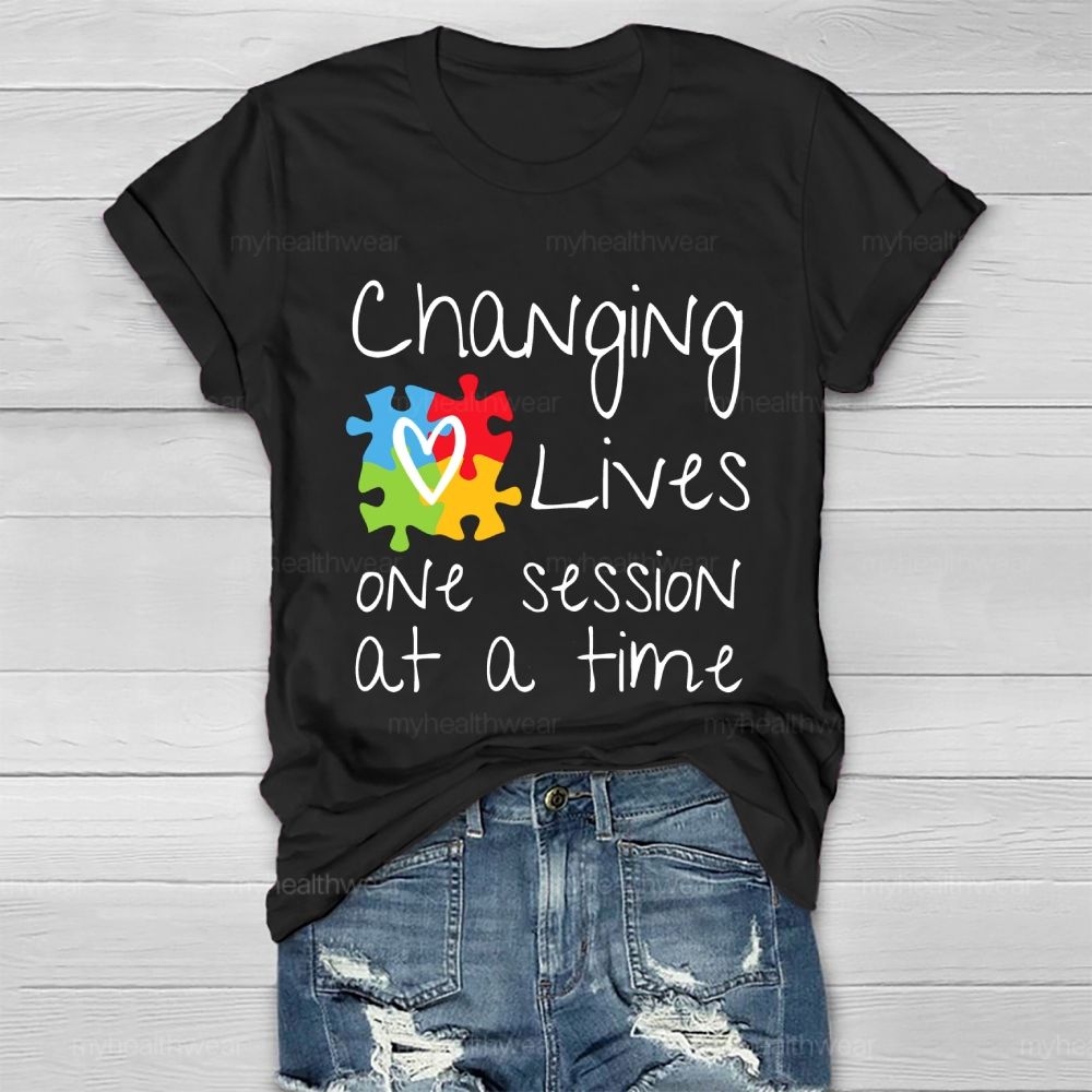Changing Lives One Session At A Time Healthwear T-shirt