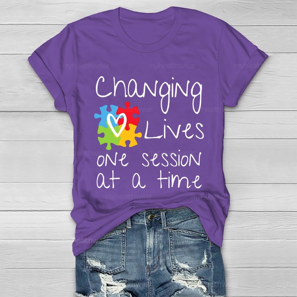 Changing Lives One Session At A Time Healthwear T-shirt