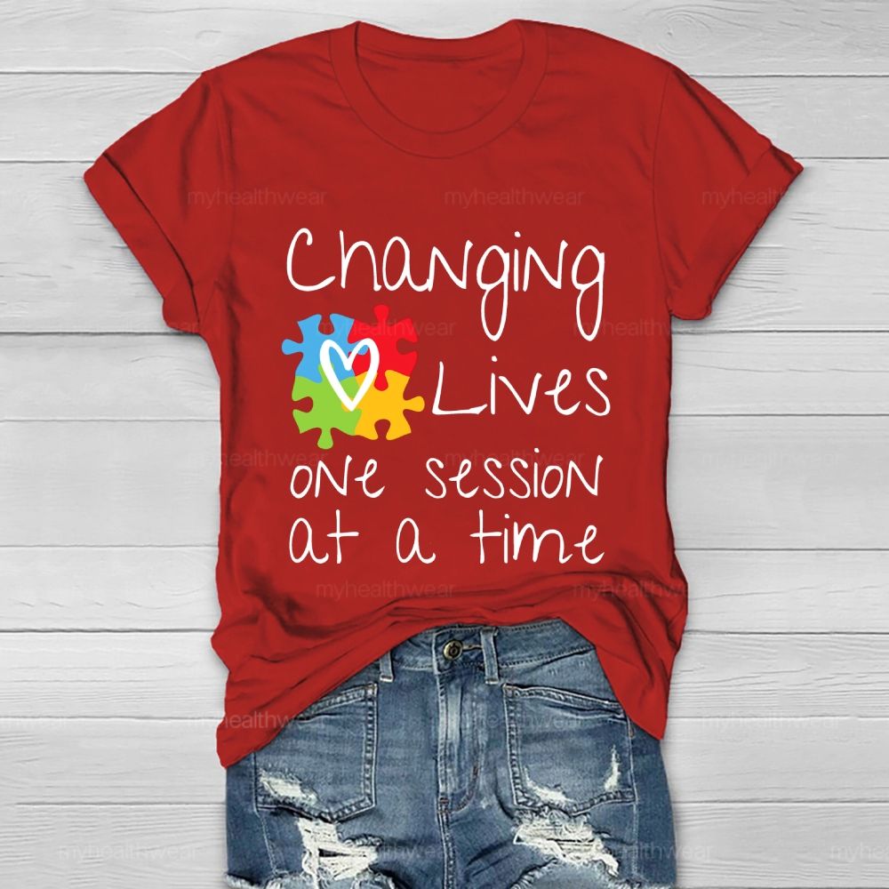Changing Lives One Session At A Time Healthwear T-shirt