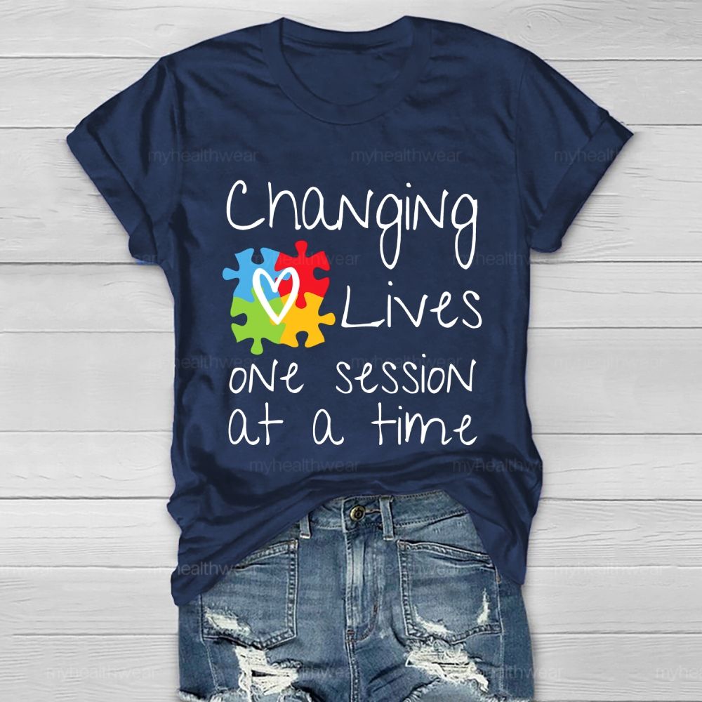 Changing Lives One Session At A Time Healthwear T-shirt