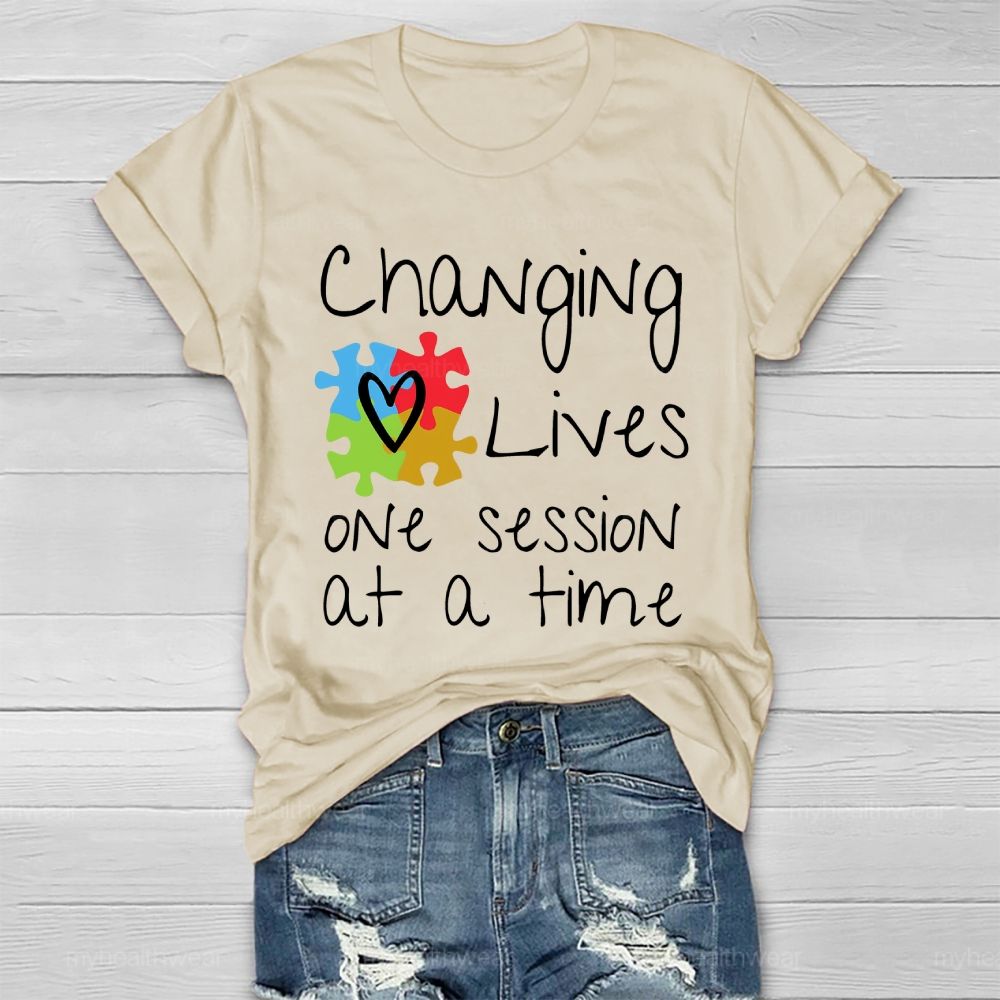Changing Lives One Session At A Time Healthwear T-shirt