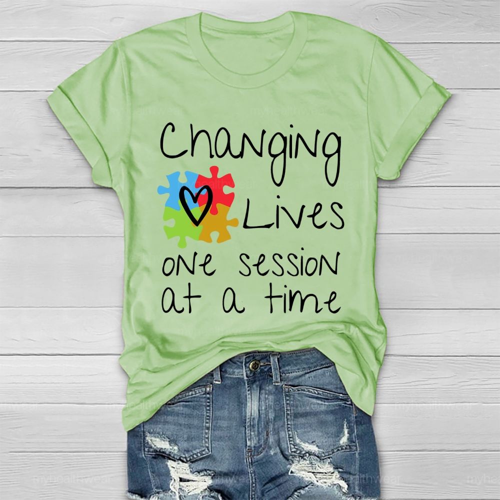 Changing Lives One Session At A Time Healthwear T-shirt