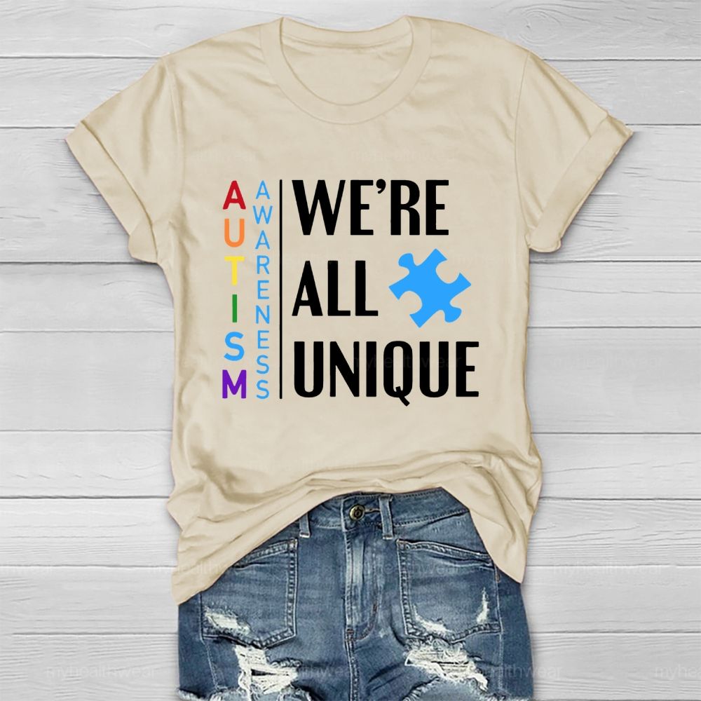 Autism We're All Unique Healthwear T-shirt