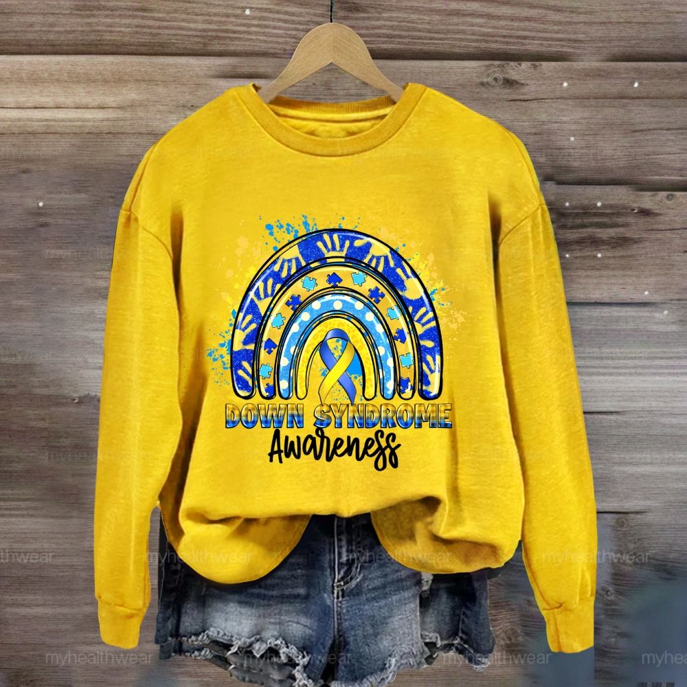 Down Syndrome Awareness Rainbow Sweatshirt