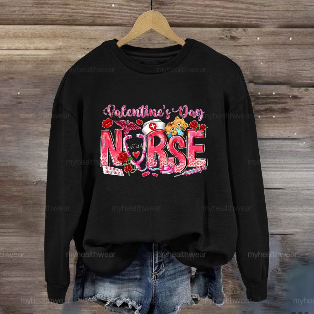 Valentine's Day Nurse Sweatshirt