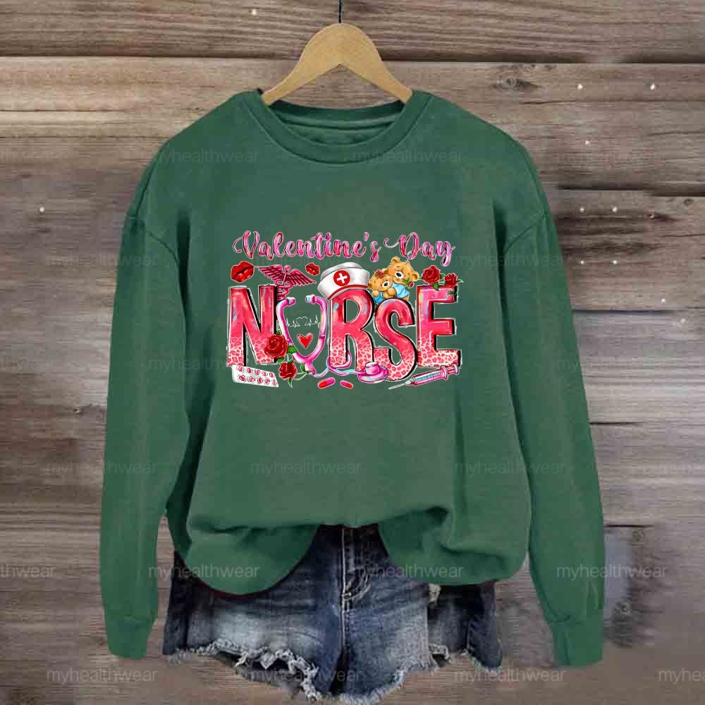 Valentine's Day Nurse Sweatshirt