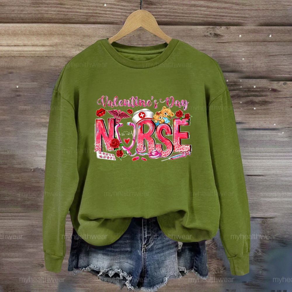 Valentine's Day Nurse Sweatshirt