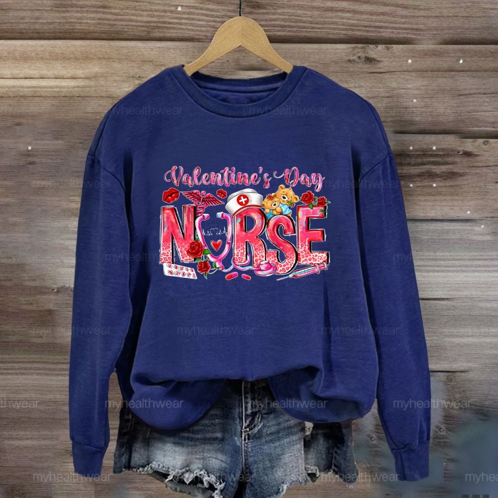 Valentine's Day Nurse Sweatshirt