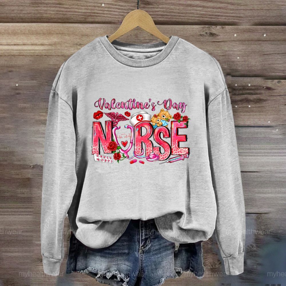 Valentine's Day Nurse Sweatshirt