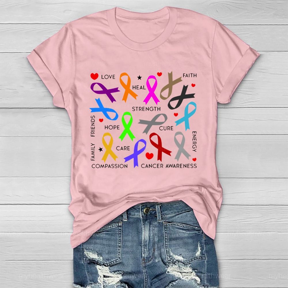 Love Heal Faith Strength Healthwear T-shirt