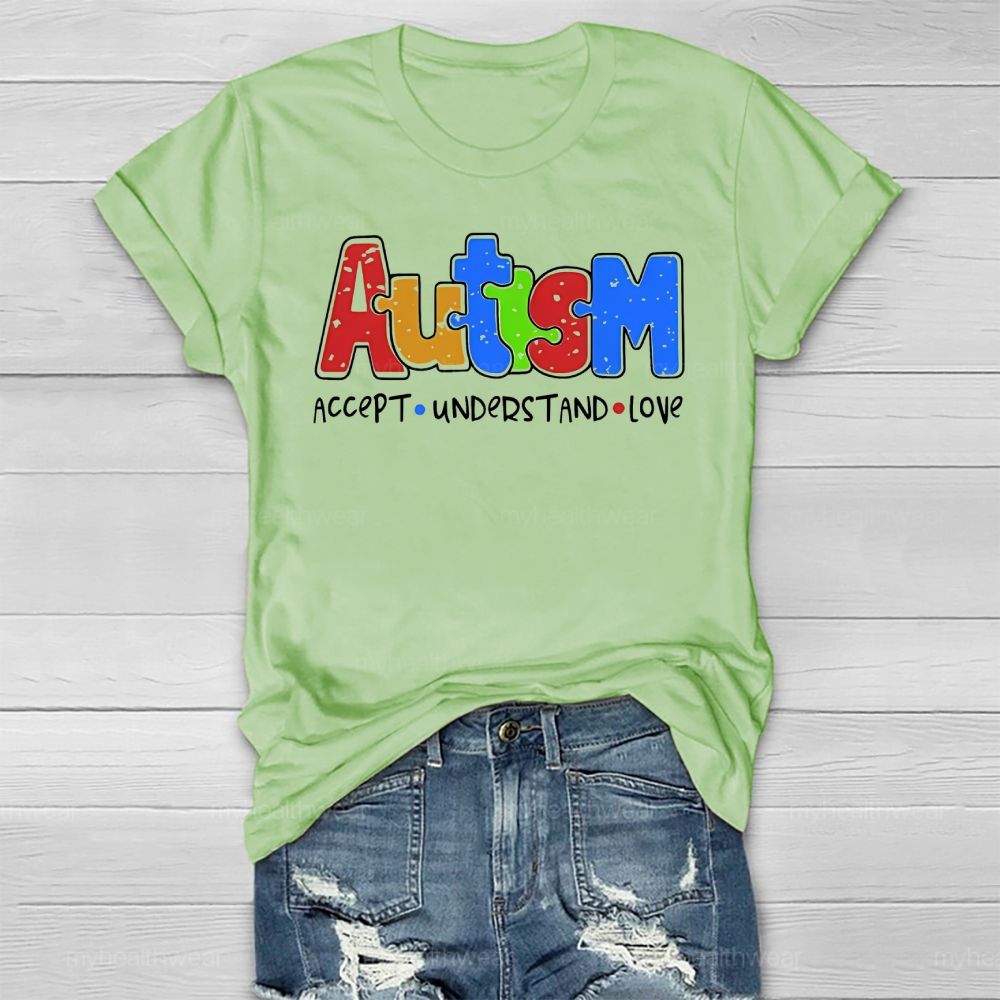 Autism Awareness Accept Understand Love Healthwear T-shirt