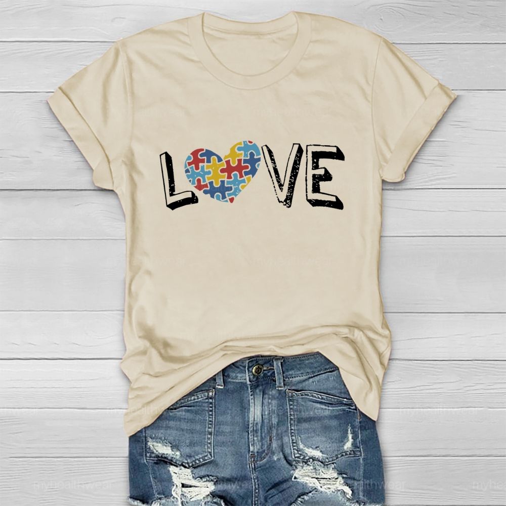 Love Puzzle Healthwear T-shirt