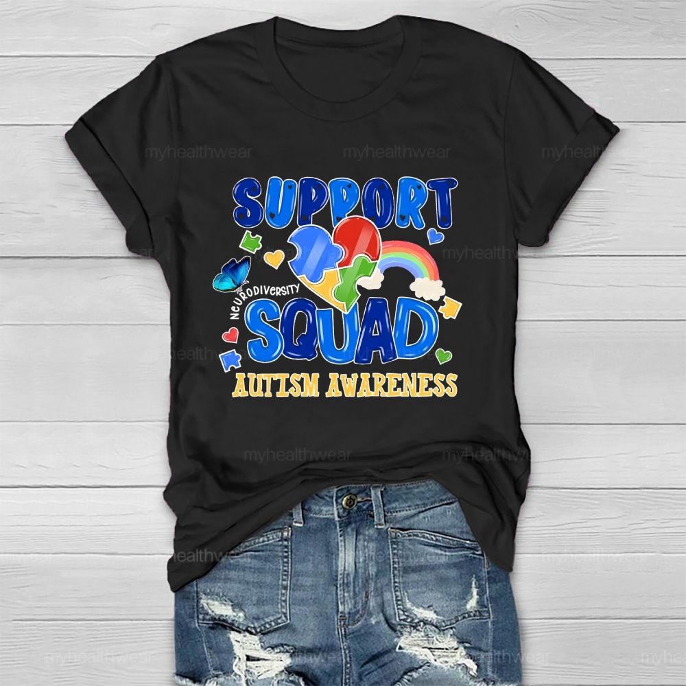 Autism Support Squad Autism Awareness Healthwear T-shirt