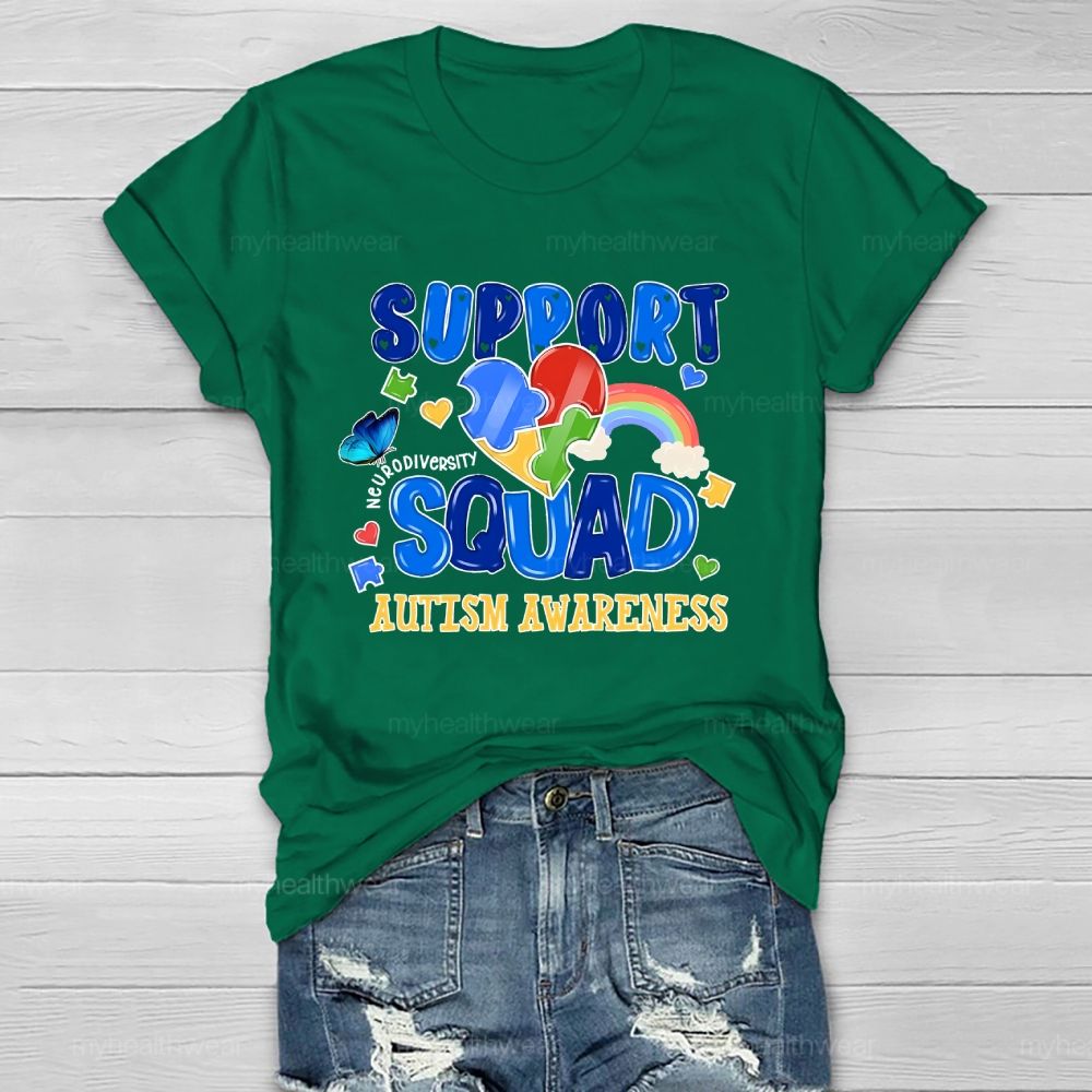 Autism Support Squad Autism Awareness Healthwear T-shirt